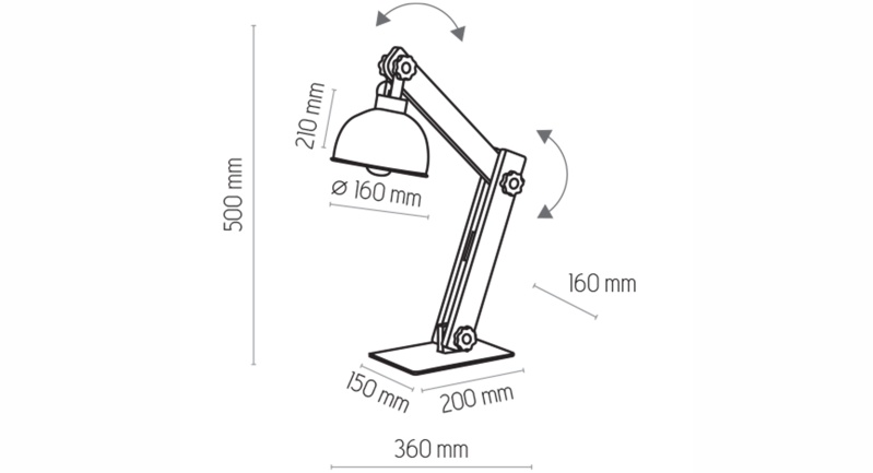 Stolní lampa - OSLO 5021